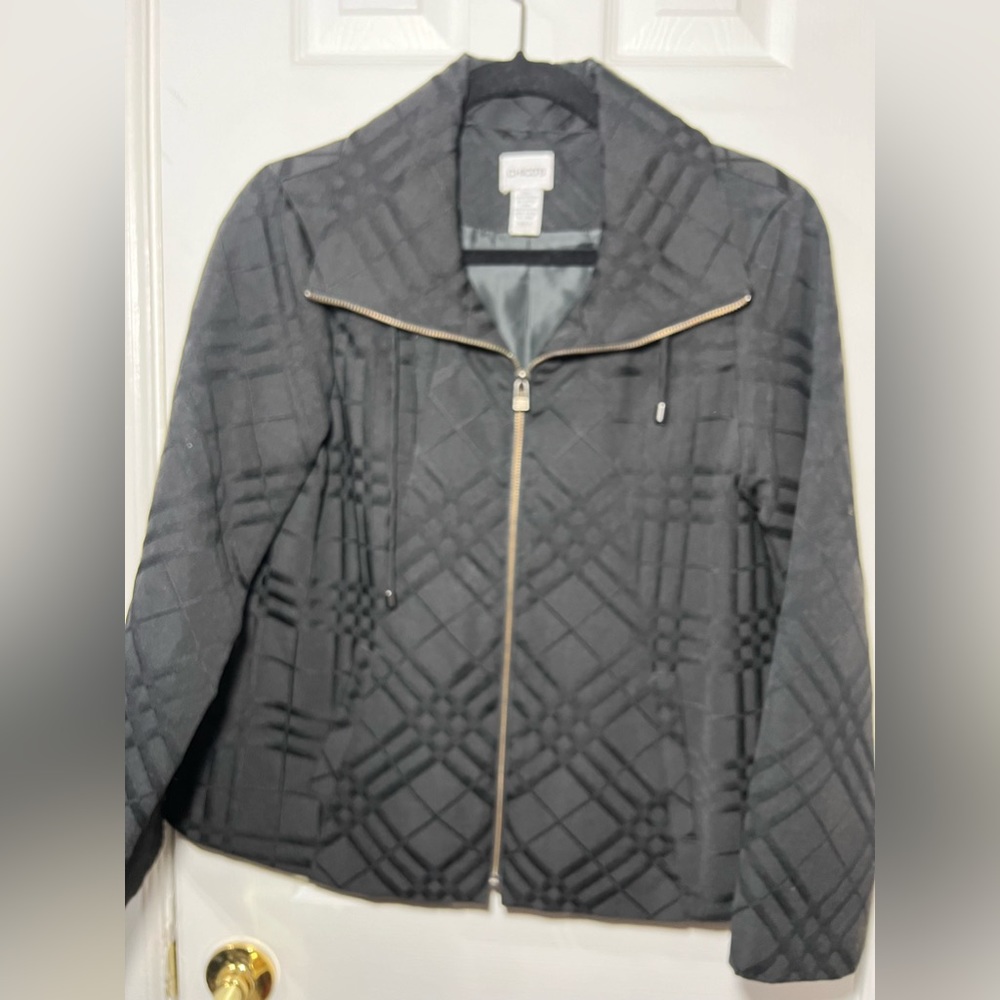 Black Chico's Jacket Size 1=M/8